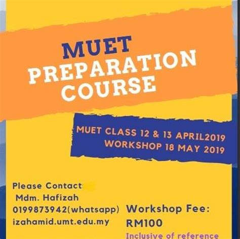 MUET Preparation Course – UMT | EVENTS