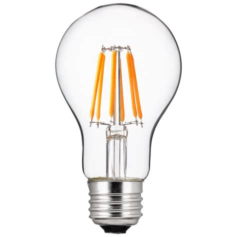 Sunlite 80223 LED Filament A19 Standard Light Bulb 6 Watts (40 Watt Eq — Bulb Center