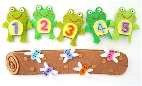 Five Little Speckled Frogs Finger Puppets - PDF Pattern - Products - SWAK Embroidery