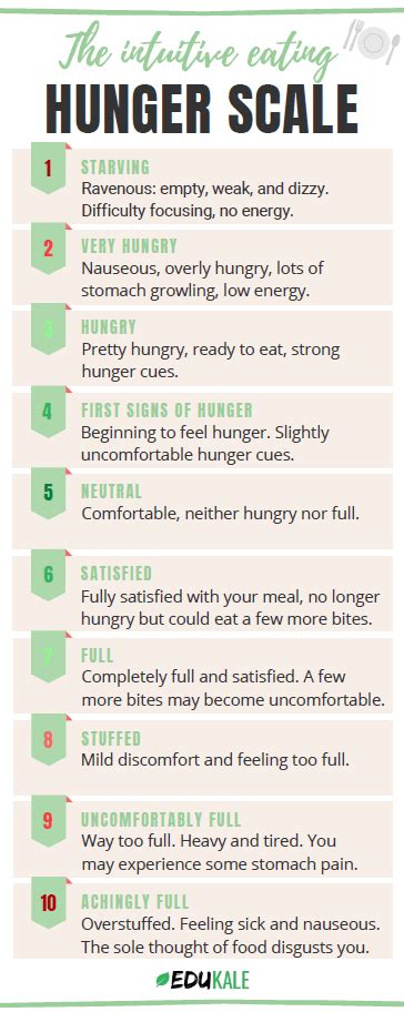 How To Use The Intuitive Eating Hunger Scale To Regain Eating Control. %page | Edukale