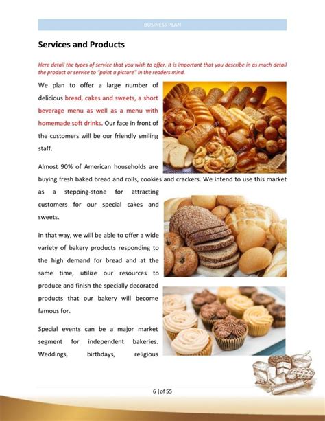 Bakery Business Plan Template Sample Pages - Black Box Business Plans ...