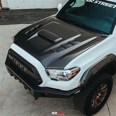 Seibon Carbon TS-Style Tacoma Carbon Fiber Hood (2016-2021) — Tacoma ...