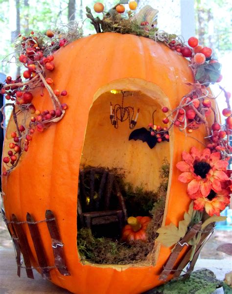 Pumpkin Fairy Home | Pumpkin fairy house, Halloween fairy, Halloween ...