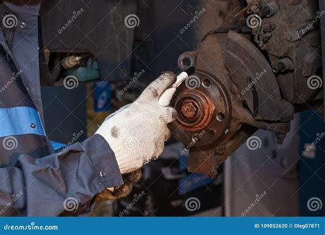 Disk Brake Repair in the Car. Stock Photo - Image of detail, automotive ...