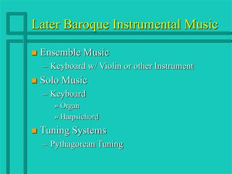 PPT - Baroque Instrumental Music PowerPoint Presentation, free download - ID:3000418