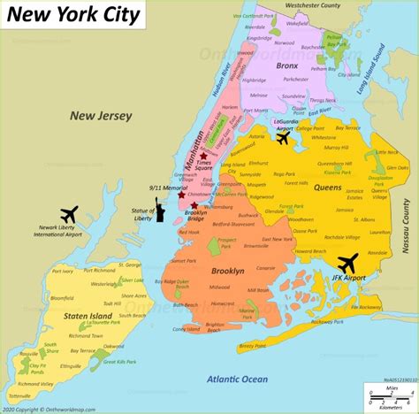 New York City Map (NYC) | Discover Manhattan, Brooklyn, Queens, Bronx and Staten Island | Maps ...