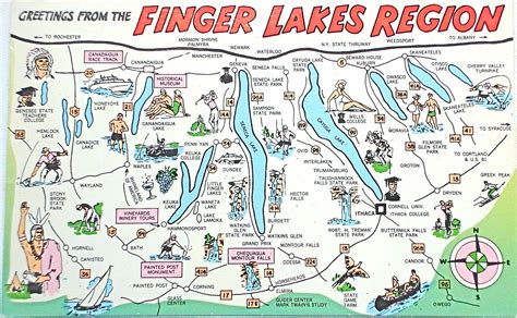 Greetings from the Finger Lakes Region postcard | Finger lakes ny, Keuka lake, Finger lakes