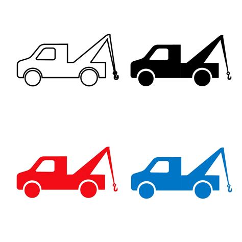 Abstract Tow Truck Silhouette Illustration 25845957 Vector Art at Vecteezy