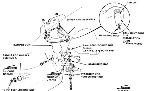 Honda civic front suspension diagram