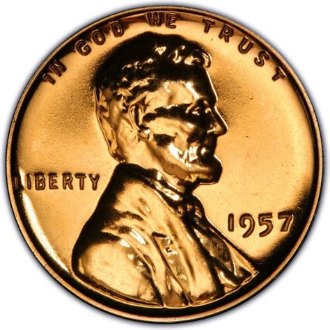 1957 Lincoln Wheat Pennies Values and Prices - Past Sales | CoinValues.com