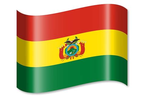 Premium Photo | Bolivia waving country flag on white background