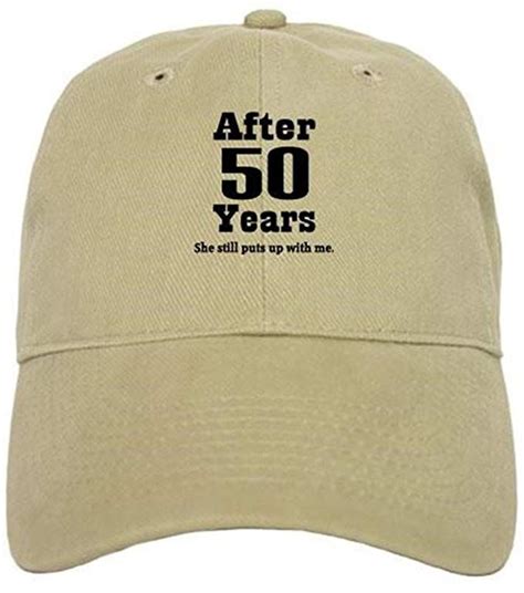 Amazon.com: CafePress 50Th Anniversary Funny Quote Baseball Cap with Adjustable Closure, Unique ...