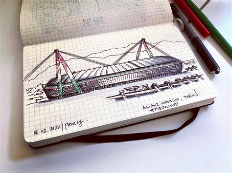 Inktober #02 - Allianz Stadium, Turin. : r/Juve