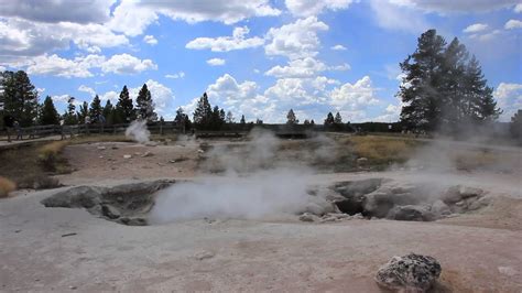 Fumaroles in Yellowstone National Park - YouTube