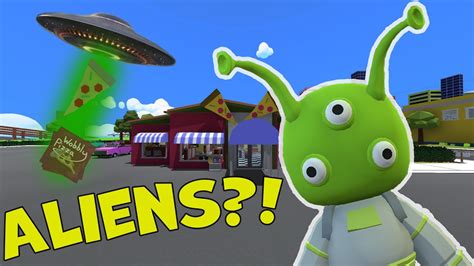 ALIENS ABDUCT OUR PIZZA! [Wobbly Life Multiplayer Gameplay] - YouTube