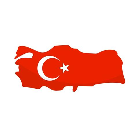 Turkey flag design Turkey map icon. Vector. 26322781 Vector Art at Vecteezy