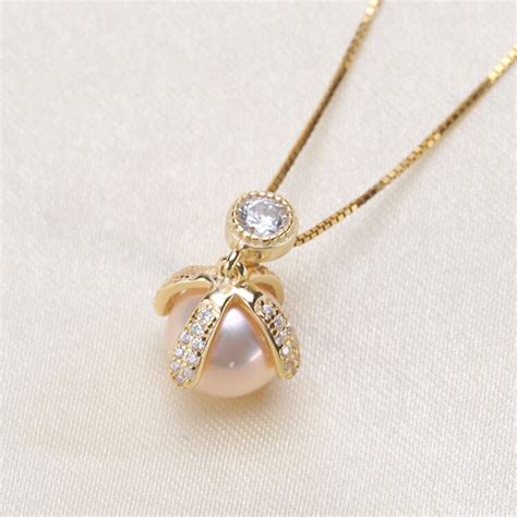 S925 Sterling Silver Elegant Pearl Pendant Holder Women DIY Pearl ...