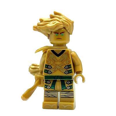 LEGO NINJAGO Golden Ninja Lloyd Mini Figure W Golden Hair piece 71702 ...