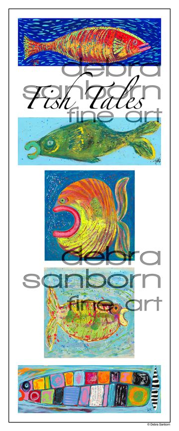 giclée poster | fish tales - debra sanborn fine art