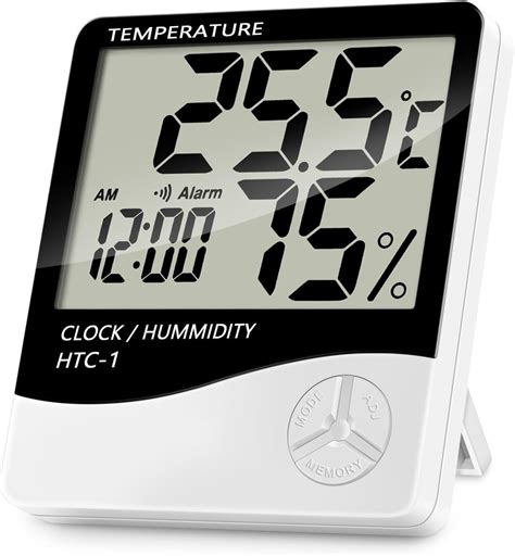 Lanhiem Indoor Digital Thermometer Hygrometer, Accurate Room Temperature Gauge Humidity Monitor ...