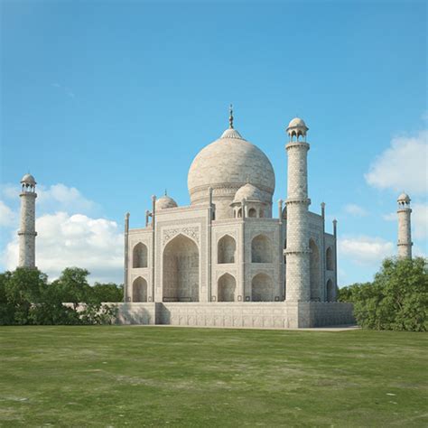 Taj Mahal 3D Model - TurboSquid 1342665