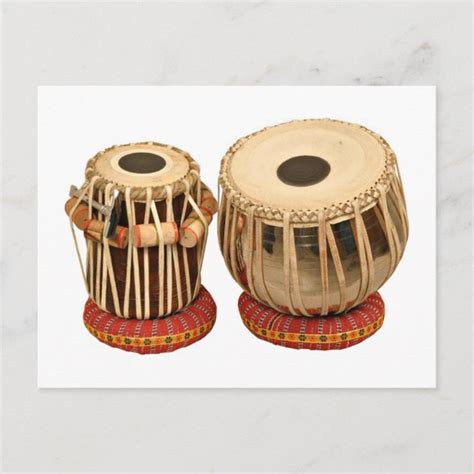 Beautiful Tabla Set Indian Percussion Instrument Postcard | Zazzle