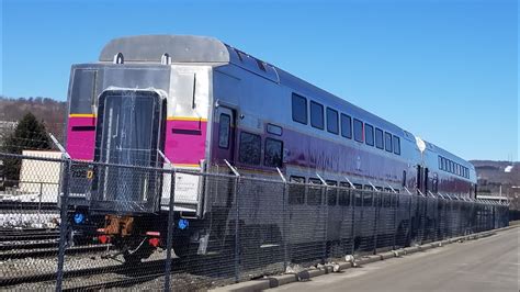 Two New MBTA Coach Cars At Alstom Transport In Hornell, NY 3-18-18 ...