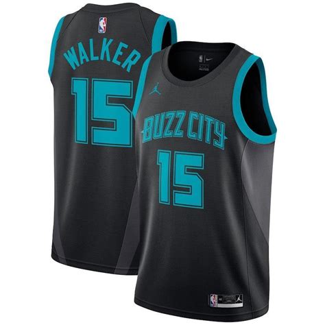 15-Kemba Walker Charlotte Hornets Swingman Jersey – City Edition – Bla ...