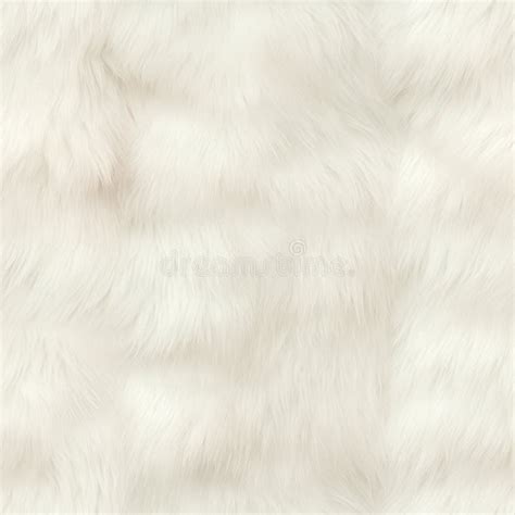 Seamless Pattern. White Fur Texture. Natural Fur. AI Generation Stock Illustration ...