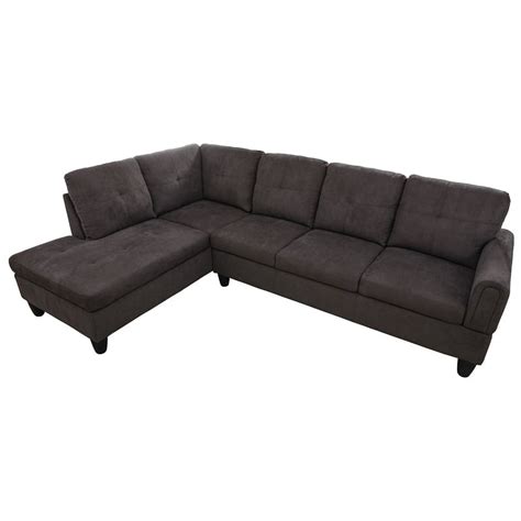 Hommoo Convertible Sectional Sofa Couch, Modern L-Shaped Couch Sofa ...