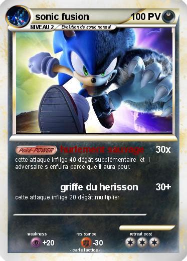 Pokémon sonic fusion - hurlement sauvage - Ma carte Pokémon