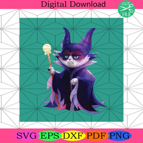 Maleficent Cat Svg, Halloween Svg, Grumpy Cat Svg, Halloween Cat Svg ...