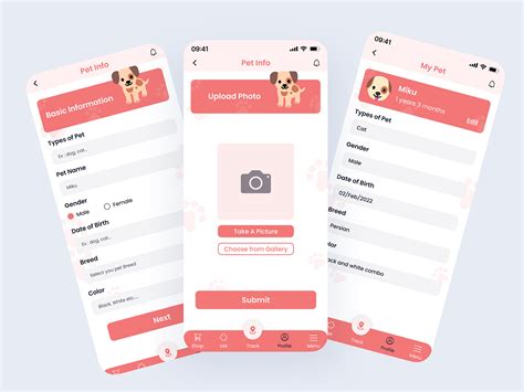 Pet Tracker - App Design :: Behance