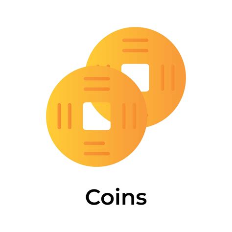 Ancient chinese old gold coins vector design for your websites, mobile ...