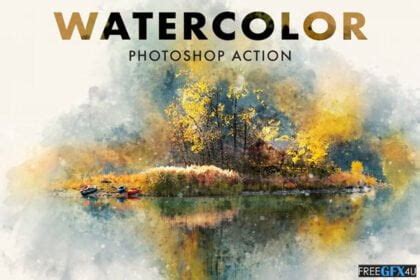 Watercolor Photoshop Action - FreeGFX4u