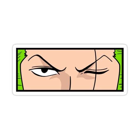 "Roronoa Zoro Eyes" Sticker for Sale by MicahWiles | Zoro eye, Roronoa ...