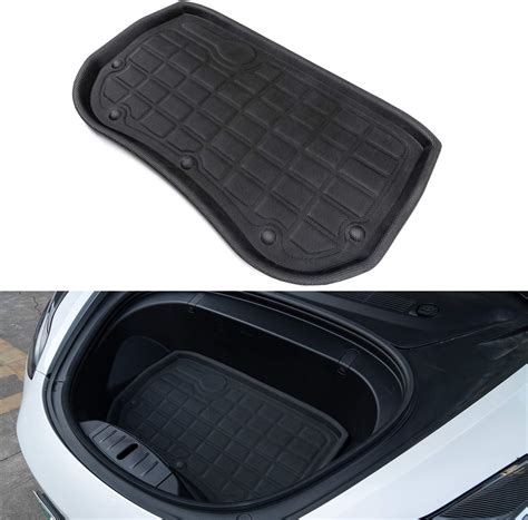 Front Trunk mat TAPTES Tesla Model 3 Front Trunk Mat Customized All Weather Waterproof Odourless ...