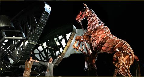 A scene from the incredible play War Horse | War horse, New london theatre, London theatre