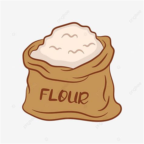 Flour Bag Vector Art PNG, Earthy Yellow Bagged Flour Clipart, Flour Clipart, Flour, Clipart PNG ...