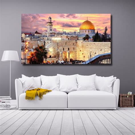 Jerusalem Wall Art, Masjid Al Aqsa,jerusalem Canvas,jerusalem Art, Muslim Gifts, Ready to Hang ...