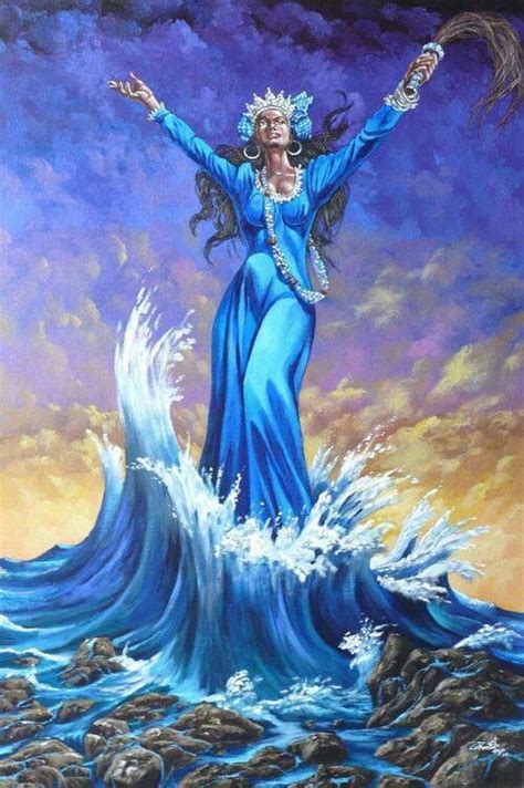 Yemayá🌊 African Mythology, African Goddess, Oshun Goddess, Goddess Art, Moon Goddess, African ...