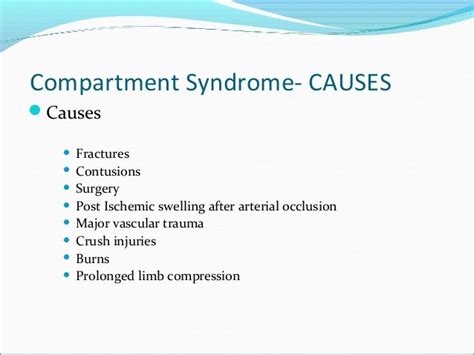 Compartment syndrome