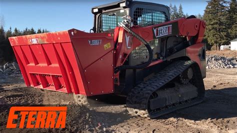 Concrete Crusher Bucket for Skid Steer Loaders | Eterra - YouTube