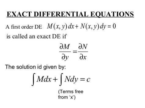 1st order differential equations