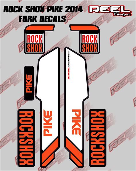 Rockshox Pike 2014 Fork Decal Stickers Graphics Mountain Bike Mtb #ebay ...