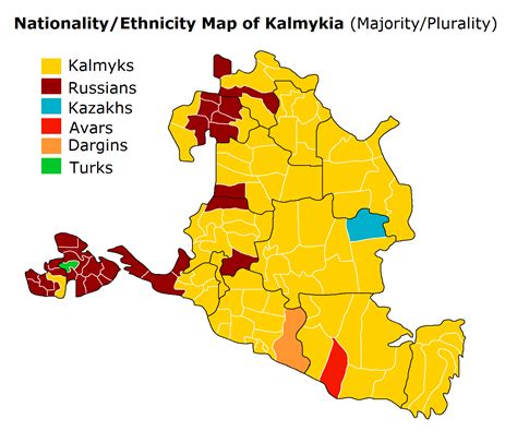 Nationality/Ethnicity Map of Kalmykia : r/MapPorn