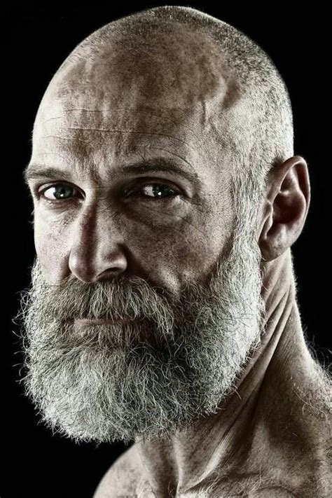 No matter the age, respect the beard! Beard Styles Bald, Faded Beard Styles, Bald Men With ...