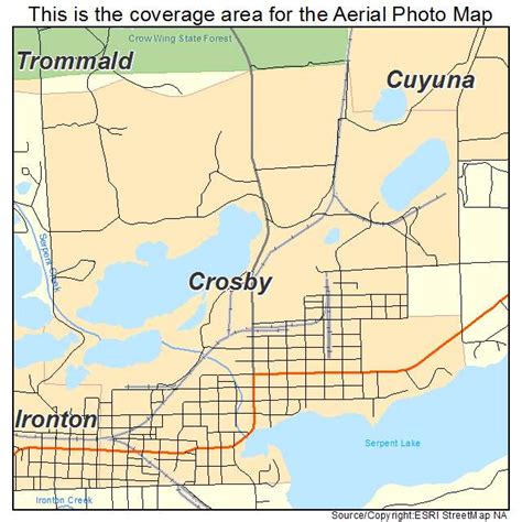 Aerial Photography Map of Crosby, MN Minnesota