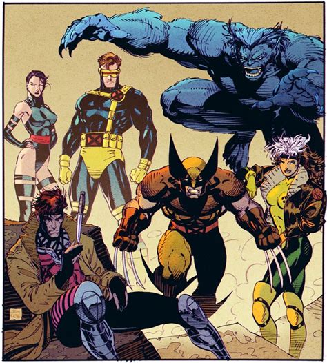 X-Men Blue Team by Jim Lee and Chris O'Halloran : xmen | Xmen comics, Comic books art, Comic art