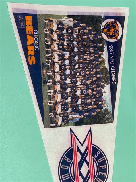 1985 Chicago Bears Illinois NFL Football Illinois Pennant - Etsy